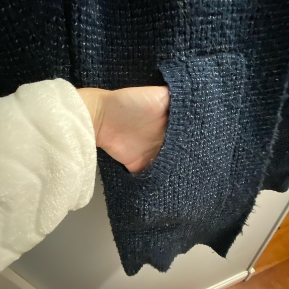 Blue & White Boxy Cardigan - Picture 2 of 2